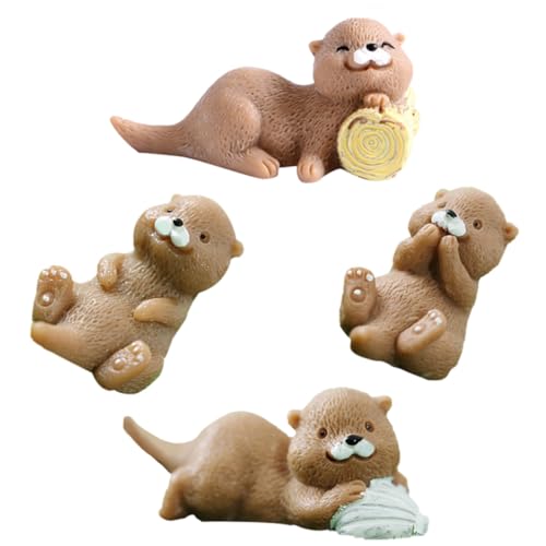 CIYODO 4 Stück Kleine Otter-Dekoration Miniaturfiguren Korb Mini- Miniaturen zum Basteln Wok Geburtstagsgeschenk mikrolandschaft Miniatur-Otter-Ornament Otter-Dekorationen Harz CIYODO 4 Stück Kleine Otter-Dekoration Miniaturfiguren Korb Mini- Miniaturen zum Basteln Wok Geburtstagsgeschenk mikrolandschaft Miniatur-Otter-Ornament Otter-Dekorationen Harz von CIYODO