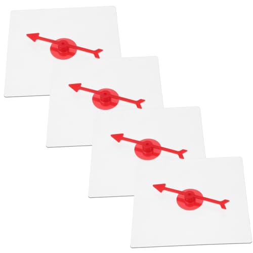 CIYODO 4 Stück Mathematikspielspinner Mathe-Spiele Mathespielzeug für Partyspiele Spiel Pfeile Plastik rot von CIYODO
