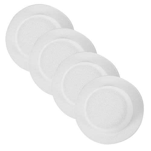 CIYODO 4 Stück Mini-Hut Figuren Mütze Mini-Cowboyhüte für Partys Kleiner Zylinder Kappe weihnachtdeko weihachtsdeko Snowman Decoration Kinderkommode Puppenhüte Schneemann-Puppe Stoff Weiß von CIYODO