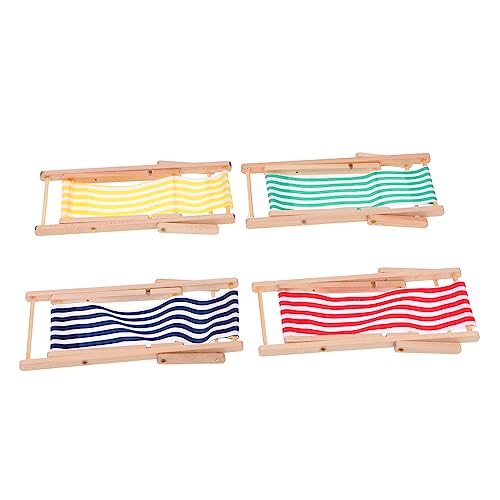 CIYODO 4 Stück Mini Liegestühle für Puppenhäuser Dekorative Strandmöbel Blau Rot Gelb und Grün für Miniatur Gartenlandschaften und DIY Projekte CIYODO 4 Stück Mini Liegestühle für Puppenhäuser Dekorative Strandmöbel Blau Rot Gelb und Grün für Miniatur Gartenlandschaften und DIY Projekte von CIYODO