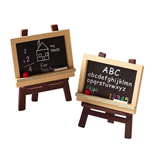 CIYODO 4 Stück Miniatur Holzstaffelei mit Kreidetafel Teiliges für Puppenhäuser Kreative und Langlebig und Stabil für DIY Projekte und Bastelarbeiten CIYODO 4 Stück Miniatur Holzstaffelei mit Kreidetafel Teiliges für Puppenhäuser Kreative und Langlebig und Stabil für DIY Projekte und Bastelarbeiten von CIYODO