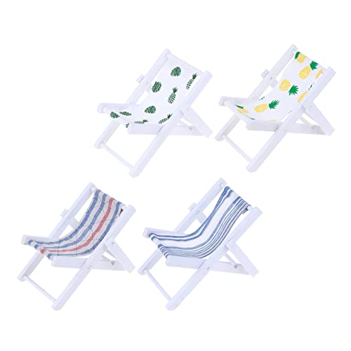 CIYODO 4 Stück Miniatur Strandstuhl Teiliges Puppenhaus Zubehör für Kreative Dekoration Leicht und Handlich für DIY Projekte und Mikrolandschaften CIYODO 4 Stück Miniatur Strandstuhl Teiliges Puppenhaus Zubehör für Kreative Dekoration Leicht und Handlich für DIY Projekte und Mikrolandschaften von CIYODO
