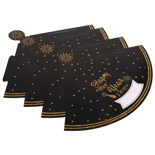 CIYODO 4 Stück Neujahr Partyhüte Bequeme Papierkappen für Silvesterfeiern Fotorequisiten für Familienfeiern und Festliche Anlässe Leicht für Altersgruppen CIYODO 4 Stück Neujahr Partyhüte Bequeme Papierkappen für Silvesterfeiern Fotorequisiten für Familienfeiern und Festliche Anlässe Leicht für Altersgruppen von CIYODO
