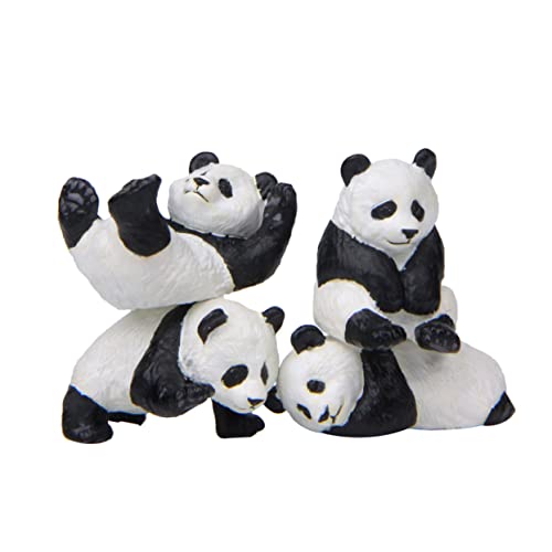 CIYODO 4 Stück Harz-Panda tortendeko einschulung Wohnkultur kuchendekoration home decor Tierfigur Koreanische Version Panda-Ornamente Panda-Dekor Tierdekoration Backen schmücken Zubehör von CIYODO