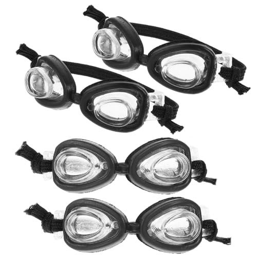 CIYODO 4 Stück Puppe Mini-Schwimmbrille Mini-Puppen-Brille Puppenbrillen Schutzbrille Für Puppe Mini-brillenspielzeug Puppe Brillenspielzeug Puppe Brille Black Plastik CIYODO 4 Stück Puppe Mini-Schwimmbrille Mini-Puppen-Brille Puppenbrillen Schutzbrille Für Puppe Mini-brillenspielzeug Puppe Brillenspielzeug Puppe Brille Black Plastik von CIYODO