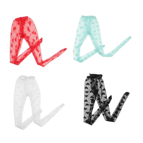 CIYODO 4 Stück Puppenstrumpf Teiliges Zubehör für Puppen Elastische Spitzenstrümpfe Herzformen für DIY Bastelarbeiten und Kreative Spielmöglichkeiten Geeignet für Verschiedene Puppen und CIYODO 4 Stück Puppenstrumpf Teiliges Zubehör für Puppen Elastische Spitzenstrümpfe Herzformen für DIY Bastelarbeiten und Kreative Spielmöglichkeiten Geeignet für Verschiedene Puppen und von CIYODO