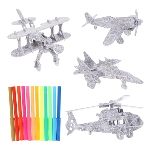 CIYODO 4 Stück Puzzles für Teiliges mit DIY Malerei und Stiften Kreatives Lernspielzeug Räumlichem für Kindergeburtstage und Familienaktivitäten CIYODO 4 Stück Puzzles für Teiliges mit DIY Malerei und Stiften Kreatives Lernspielzeug Räumlichem für Kindergeburtstage und Familienaktivitäten von CIYODO