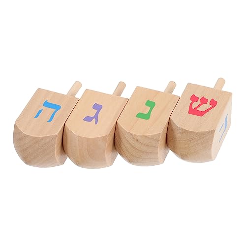 CIYODO 4 Stück Rotierendes Gyro Kinderspielzeug Top Zum Stressabbau Kinderspielzeug Gyro Für Cartoon Gyro Gyroskop Kinderzubehör Gyro Für Aus Holz von CIYODO