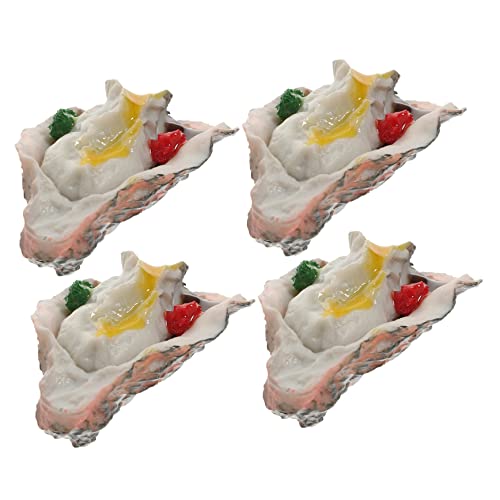 CIYODO 4 Stück Simulationsausternmodell Schaltier Plastikspielfutter Spielküchenzubehör Essen für die küche simuliertes Meeresfrüchtespiel Essen PVC CIYODO 4 Stück Simulationsausternmodell Schaltier Plastikspielfutter Spielküchenzubehör Essen für die küche simuliertes Meeresfrüchtespiel Essen PVC von CIYODO