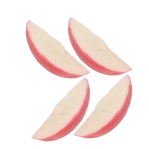 CIYODO 4 Stück Simulierte Rettichwürfel Künstliches Modell Künstlicher Rettich Fensterrettich Fotorettich Gurkenmodell Obstmodell Fruchtrettich Simuliertes Brot Stacheliger von CIYODO