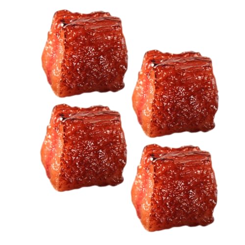 CIYODO 4 Stück Simulierte Rindernuggets Dekoratives Kunstfleisch Gefälschte Lebensmittel Realistisch Gefälschte Fleischstütze Dekoratives Lebensmittelmodell Simulationsfleisch Brown PVC CIYODO 4 Stück Simulierte Rindernuggets Dekoratives Kunstfleisch Gefälschte Lebensmittel Realistisch Gefälschte Fleischstütze Dekoratives Lebensmittelmodell Simulationsfleisch Brown PVC von CIYODO