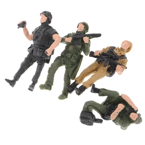 CIYODO 4 Stück Soldaten Figuren Teiliges Kunststoff Modell für Realistische Szenen Dekoration für Garten Büro und Mehr Langlebig und Stabil CIYODO 4 Stück Soldaten Figuren Teiliges Kunststoff Modell für Realistische Szenen Dekoration für Garten Büro und Mehr Langlebig und Stabil von CIYODO