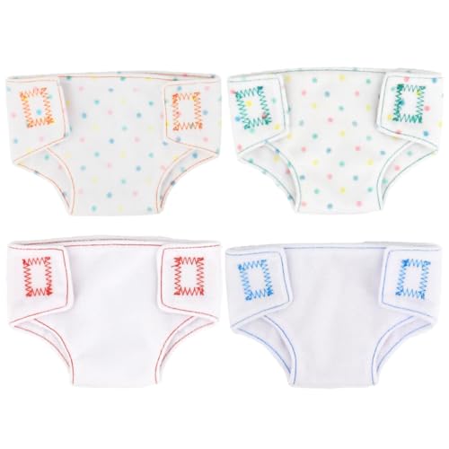 CIYODO 4 Stück Stoffwindeln für Minipuppen Puppe verkleiden Zubehör kleine Puppenunterwäsche Spielzeughöschen Puppe Unterhose Puppenunterwäsche vortäuschen CIYODO 4 Stück Stoffwindeln für Minipuppen Puppe verkleiden Zubehör kleine Puppenunterwäsche Spielzeughöschen Puppe Unterhose Puppenunterwäsche vortäuschen von CIYODO