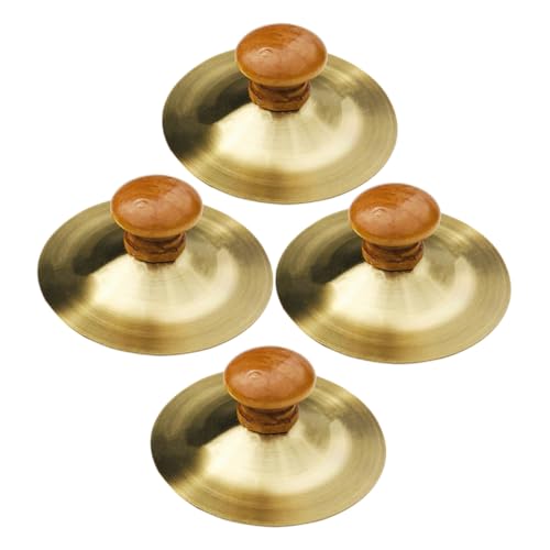 CIYODO 4 Stück Teiliges Finger Zimbeln aus Handglocken für Tanz und Musikinstrumente für Junge Mädchen Fördert Rhythmus und Musikalische Fähigkeiten von CIYODO