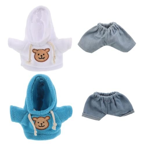 CIYODO 4 Stück Teiliges Kleine Bärenkleidung für Plüschtiere Süßes Hoodie Jeans-Outfit für DIY Stofftier Kleidung Passend für Kuscheltiere Kreative Bastelidee CIYODO 4 Stück Teiliges Kleine Bärenkleidung für Plüschtiere Süßes Hoodie Jeans-Outfit für DIY Stofftier Kleidung Passend für Kuscheltiere Kreative Bastelidee von CIYODO