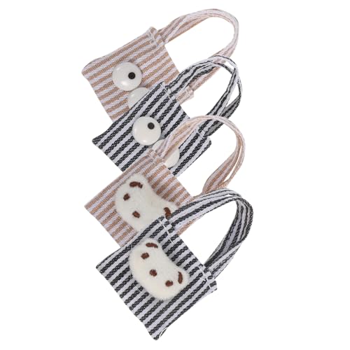 CIYODO 4 Stück Teiliges Mini Canvas Schultertaschen für Puppen Niedliche Handgefertigte Crossbody Taschen Spiel Dekorationsaccessoires Puppen und Puppenhäuser CIYODO 4 Stück Teiliges Mini Canvas Schultertaschen für Puppen Niedliche Handgefertigte Crossbody Taschen Spiel Dekorationsaccessoires Puppen und Puppenhäuser von CIYODO
