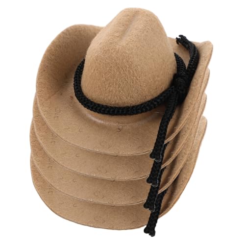 CIYODO 4 Stück Teiliges Mini Cowboy Hut Miniatur Western Cowgirl Hüte aus Filz in Dekorative Puppenhüte für Bastelprojekte Western Partys und Sammelobjekte CIYODO 4 Stück Teiliges Mini Cowboy Hut Miniatur Western Cowgirl Hüte aus Filz in Dekorative Puppenhüte für Bastelprojekte Western Partys und Sammelobjekte von CIYODO