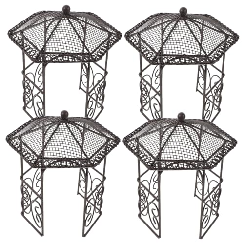 CIYODO 4 Stück Teiliges Miniatur Eisengarten-pavillon- Langlebige Platzsparende Puppenhaus-Dekoration für Innenräume für Miniaturgärten Märchengärten und Kreative Rollenspiele CIYODO 4 Stück Teiliges Miniatur Eisengarten-pavillon- Langlebige Platzsparende Puppenhaus-Dekoration für Innenräume für Miniaturgärten Märchengärten und Kreative Rollenspiele von CIYODO