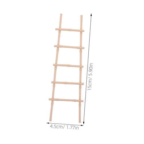 CIYODO 4 Stück Teiliges Miniatur Puppenhausleiter Robustem Material Realistisch Gestaltete Kleine Treppe für DIY Landschaftsdekor Platzsparend und Vielseitig für Puppenhaus und von CIYODO