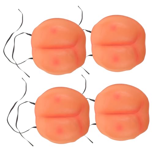 CIYODO 4 Stück Teiliges Realistische Fake Buttocks Weiche Prank-Butt-Props für Halloween Leichtes Bequemes Material Kreative Party-spaß-Requisite für Lustige Verkleidungen und CIYODO 4 Stück Teiliges Realistische Fake Buttocks Weiche Prank-Butt-Props für Halloween Leichtes Bequemes Material Kreative Party-spaß-Requisite für Lustige Verkleidungen und von CIYODO