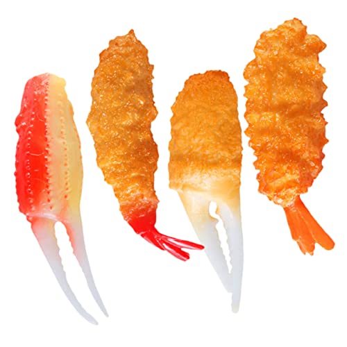 CIYODO 4 Stück Tempura -Garnelenmodell vorgeben Jungs Kind Fakefood für Fotos PVC gefälschte Tempuras Lebensmitteldekor Tempuras-Modell für die Küche Küchendekoration Prop Essen CIYODO 4 Stück Tempura -Garnelenmodell vorgeben Jungs Kind Fakefood für Fotos PVC gefälschte Tempuras Lebensmitteldekor Tempuras-Modell für die Küche Küchendekoration Prop Essen von CIYODO