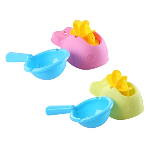 CIYODO 4 Stück Wal Wasserrad Badespielzeug Für Babys Kinderspielzeug Babybadewanne Lernspielzeug Wasserbadewanne Duschspielzeug Strandzubehör Duschspielzeug von CIYODO