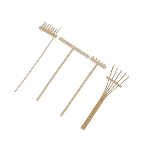 CIYODO 4 Stücke Sand Malerei Bambus Rechen Set Tisch Werkzeuge Garten Mini Meditation Sand Tablett Rechen Zen Kleine Khaki Legierung CIYODO 4 Stücke Sand Malerei Bambus Rechen Set Tisch Werkzeuge Garten Mini Meditation Sand Tablett Rechen Zen Kleine Khaki Legierung von CIYODO