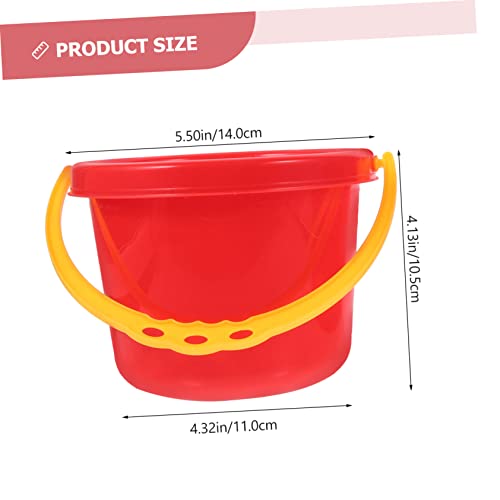 CIYODO 4 Teiliges Plastikeimer Kleine Sandspielzeuge Leicht Grip für Strand Kindergarten Wasserspaß Zufällige Farbe CIYODO 4 Teiliges Plastikeimer Kleine Sandspielzeuge Leicht Grip für Strand Kindergarten Wasserspaß Zufällige Farbe von CIYODO