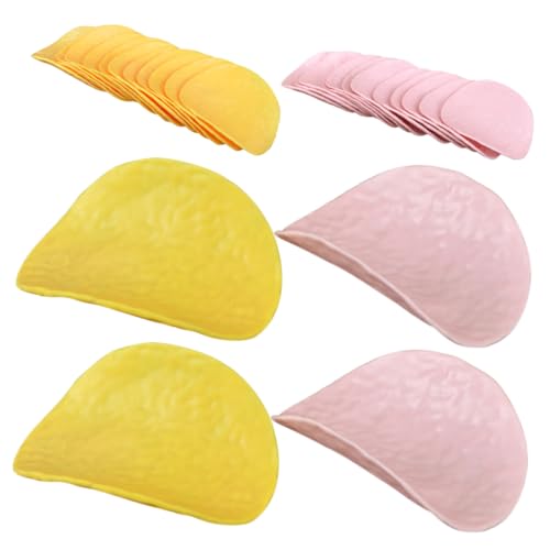 CIYODO 40 Stück Kartoffelchip-Modell realistische Lebensmittelpräsentation Home-Display-Requisiten Küchenrequisiten realistische Snackmodelle große gefälschte Chips Fake-Chips-Modelle PVC von CIYODO