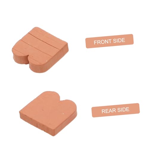 CIYODO 40 Stück Maßstab Realistische Braune Tonziegel für Puppenhaus Präzise Landschaftsbausteine Langlebige Detailgetreue Modellziegel für Miniaturgärten von CIYODO