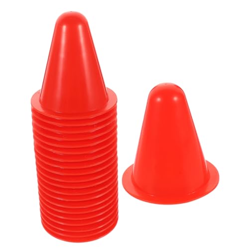 CIYODO 40 Stück Roller-Skating-stapelhindernisse Im Freien Trainingskegel Drinnen Sportkegel Für Skaten Rollende Schlittschuh Zapfen Markierungskegel Plastik Rot CIYODO 40 Stück Roller-Skating-stapelhindernisse Im Freien Trainingskegel Drinnen Sportkegel Für Skaten Rollende Schlittschuh Zapfen Markierungskegel Plastik Rot von CIYODO