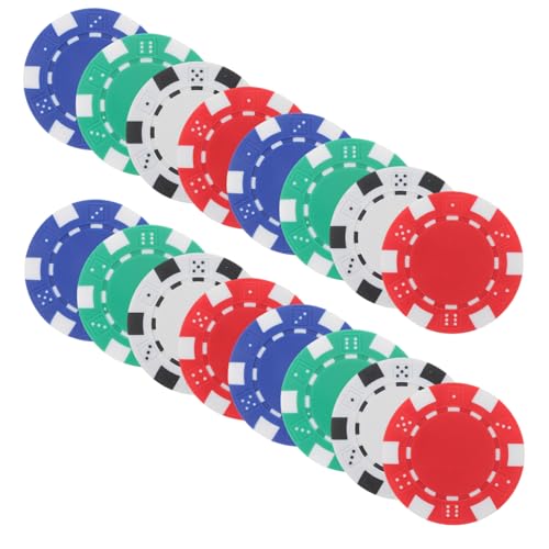 CIYODO 40Stücke Kleine Kreative Plastikmarken für Spiele Spielmünzen für Poker Mahjong und Mehr Einfach zu Markieren von CIYODO