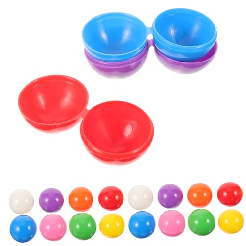 CIYODO 40Stücke Mini Lotteriebälle aus Kunststoff Öffnen und Befüllen für Spiele Unterhaltungskugeln für Tombola DIY Projekte und Partys Farben Erhältlich von CIYODO