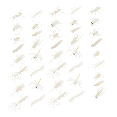 CIYODO 48 Stück Halloween Insekten Modellspielzeug Realistische Leuchtende Scherzspielzeuge für Gruselige Dekorationen für Halloween Partys und Scherzartikel CIYODO 48 Stück Halloween Insekten Modellspielzeug Realistische Leuchtende Scherzspielzeuge für Gruselige Dekorationen für Halloween Partys und Scherzartikel von CIYODO