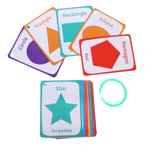 CIYODO 49Stücke Teiliges Lernkarten für Geometrische Figuren Cartoon Flashkarten Sensorische Lernkarten für Kindergarten Fördert Farberkennung und Feinmotorik Sicheres und Anregendes CIYODO 49Stücke Teiliges Lernkarten für Geometrische Figuren Cartoon Flashkarten Sensorische Lernkarten für Kindergarten Fördert Farberkennung und Feinmotorik Sicheres und Anregendes von CIYODO