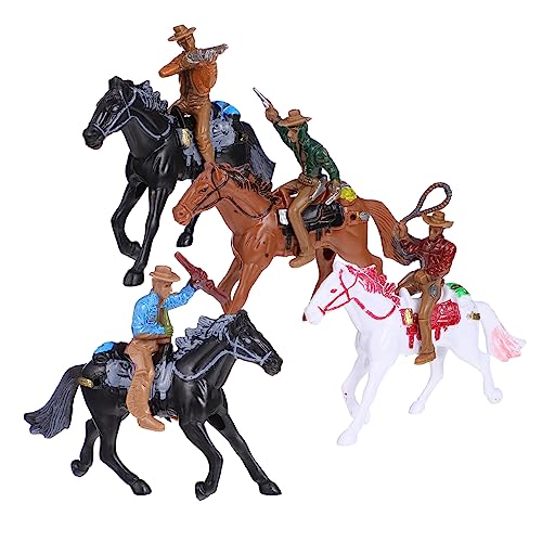 CIYODO 4Pcs Cowboy-Reitmodell für kinderspielzeug spielzeuge für Children Toys Kinderzimmer Figuren Spielzeugauto Kindermodelle Modell Plastik CIYODO 4Pcs Cowboy-Reitmodell für kinderspielzeug spielzeuge für Children Toys Kinderzimmer Figuren Spielzeugauto Kindermodelle Modell Plastik von CIYODO