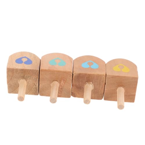 CIYODO 4Stücke Holz für DIY Chanukka Dreidel aus Natürlichem Holz Kreativ Bemalbare Spielzeuge für Partys Schulausflüge und Spielspaß CIYODO 4Stücke Holz für DIY Chanukka Dreidel aus Natürlichem Holz Kreativ Bemalbare Spielzeuge für Partys Schulausflüge und Spielspaß von CIYODO