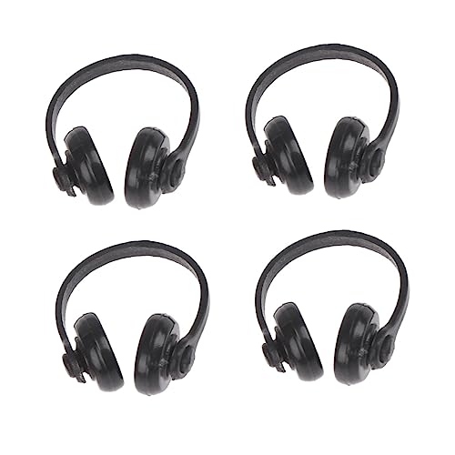CIYODO 4Stücke Mini Kopfhörer Dekoration für Puppenhaus Realistische Headsets für Kinderzimmer und Puppenstuben Zubehör für Kreative Gestaltungen CIYODO 4Stücke Mini Kopfhörer Dekoration für Puppenhaus Realistische Headsets für Kinderzimmer und Puppenstuben Zubehör für Kreative Gestaltungen von CIYODO