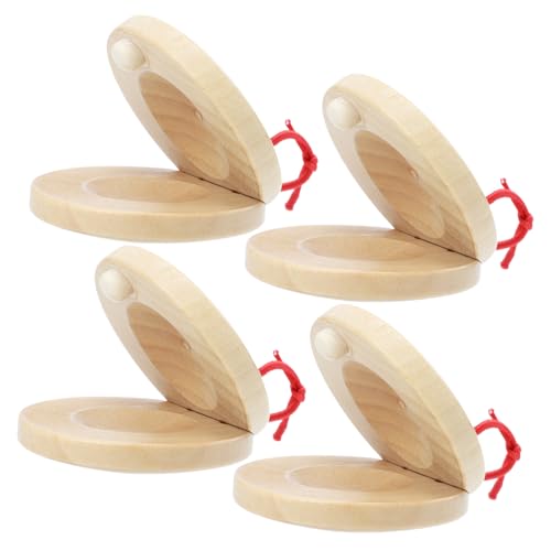 CIYODO 4Stücke Orff Castanet Percussion Musikalisches Lernspielzeug für Rhythmus und Hörentwicklung Sicheres Langlebiges Holzspielzeug für Jungen CIYODO 4Stücke Orff Castanet Percussion Musikalisches Lernspielzeug für Rhythmus und Hörentwicklung Sicheres Langlebiges Holzspielzeug für Jungen von CIYODO