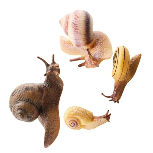 CIYODO 4Stücke Schneckenmodell Realistische Figuren Für Aquarium Deko Blumentopfverzierung Oder Kuchendekor Pädagogisches Für Geburtstagsfeiern Und Feste von CIYODO