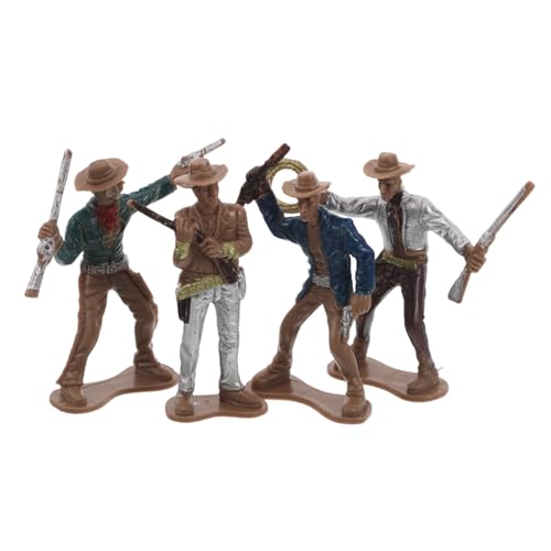 CIYODO 4Stücke Teilige Cowboy Figurenset für Schlafzimmerdekoration und Western Mottopartys Detailreiche Cowboy Statuen Dekoration für Sammler und Puppenhäuser CIYODO 4Stücke Teilige Cowboy Figurenset für Schlafzimmerdekoration und Western Mottopartys Detailreiche Cowboy Statuen Dekoration für Sammler und Puppenhäuser von CIYODO