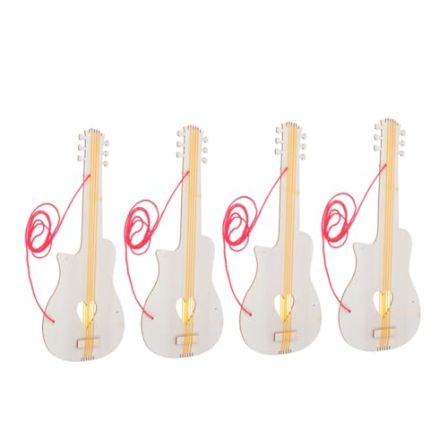 CIYODO 4Stücke Teiliges Holz Gitarre für DIY und Basteln Musikinstrument Kreativität für Kindergarten und Zuhause Langlebig und Kinderfreundlich CIYODO 4Stücke Teiliges Holz Gitarre für DIY und Basteln Musikinstrument Kreativität für Kindergarten und Zuhause Langlebig und Kinderfreundlich von CIYODO