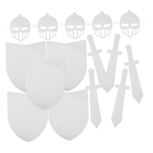 CIYODO 5 Sätze DIY Schild Maske Bastelset aus Karton Leicht Bemalbar für Party Rollenspiel Teamaktivitäten Kreative Kostümaccessoires CIYODO 5 Sätze DIY Schild Maske Bastelset aus Karton Leicht Bemalbar für Party Rollenspiel Teamaktivitäten Kreative Kostümaccessoires von CIYODO