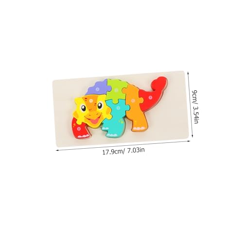 CIYODO 5 Sätze Holzpuzzle Teilig Lernspielzeug Cartoon Puzzle Toy Vorschul Puzzle zur Feinmotorik Hand Auge Koordination Pädagogisch Sicher für Kleinkinder von CIYODO