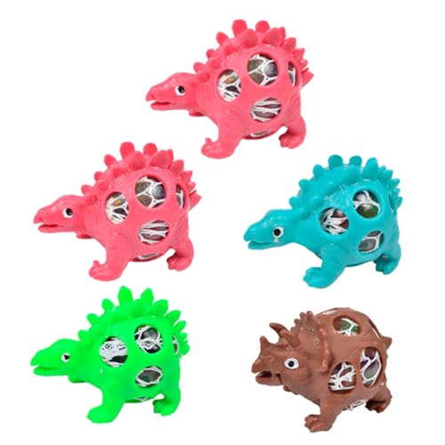 CIYODO 5st Dinosaurier-dekompressionsspielzeug Spielzeuge Lustiges Dinosaurierspielzeug Spielzeug Zum Stressabbau Spielzeug Entlüften Streichspielzeug Farbige Perlen Stressabbauer von CIYODO