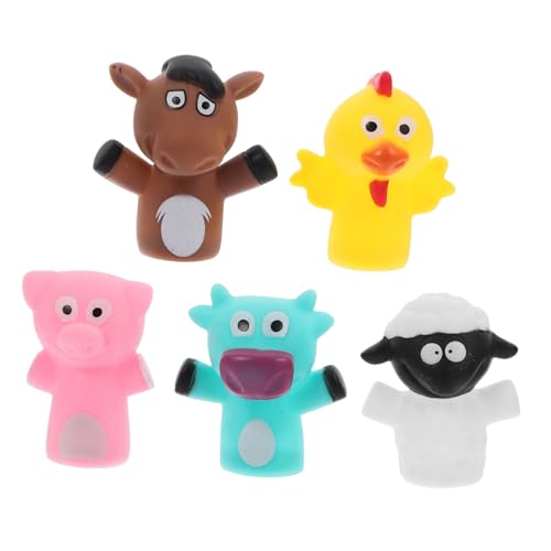 CIYODO 5 Stück Fingerpuppe Klein Babys Hände Plüsch Tragbare Spielfiguren Vinyl von CIYODO