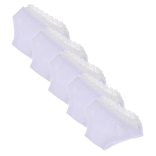 CIYODO 5 Stück -Höschen puppenkleidung Puppen Kleidung Puppenausstattung Puppenunterwäsche Junge Puppe Mini All-Match-Puppen-Slip Einfarbiger Puppen-Slip Baumwolle Weiß CIYODO 5 Stück -Höschen puppenkleidung Puppen Kleidung Puppenausstattung Puppenunterwäsche Junge Puppe Mini All-Match-Puppen-Slip Einfarbiger Puppen-Slip Baumwolle Weiß von CIYODO