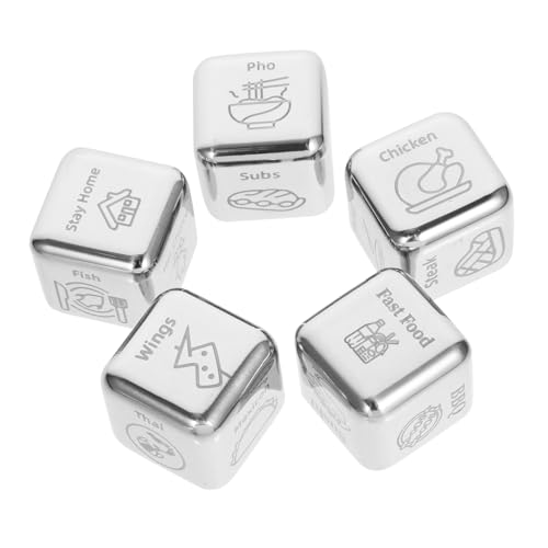 CIYODO 5 Stück Jubiläumswürfel Lebensmittel Entscheidungswürfel Entscheider Datumsgeschenke Essen Wählen Entscheider CIYODO 5 Stück Jubiläumswürfel Lebensmittel Entscheidungswürfel Entscheider Datumsgeschenke Essen Wählen Entscheider von CIYODO