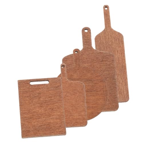 CIYODO 5 Stück Küchenzubehör für DIY Mikro Szenen Handgefertigte Mini Schneidebretter für Kreative Mikrolandschaften von CIYODO