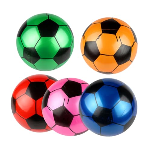 CIYODO 5stücke Aufblasbare Fußball Spielzeuge Für Junge Mädchen Bunte Interaktive Gummibälle Für Und Außen Robuste Und Langlebige Sportartikel Für Jungen Und Mädchen von CIYODO